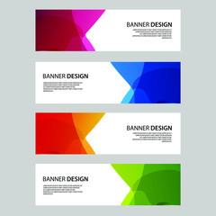 Fototapeta premium Vector Abstract banner web template