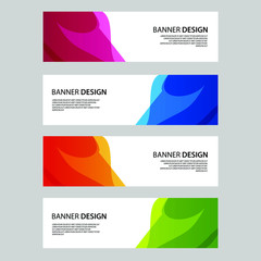 Fototapeta premium Vector Abstract banner web template