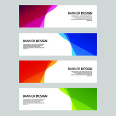 Naklejka premium Vector Abstract banner web template