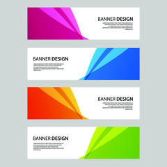Fototapeta premium Vector Abstract banner web template