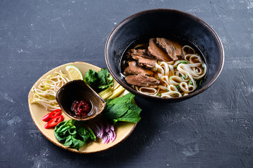 Vietnamese Pho Bo soup
