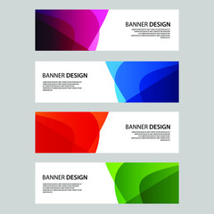 Fototapeta premium Vector Abstract banner web template