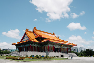 Obraz premium memorial hall in taipei taiwan