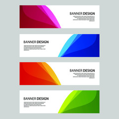 Fototapeta premium Vector Abstract banner web template