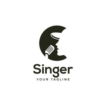 awesome modern singer or choir logo template