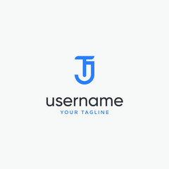 letter tj logo template, awesome business sign template