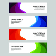 Naklejka premium Vector Abstract banner web template