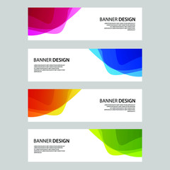 Fototapeta premium Vector Abstract banner web template