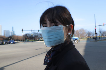young woman on the road