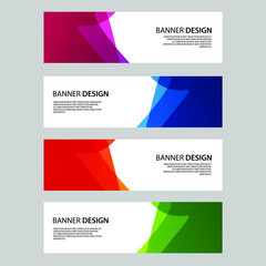 Fototapeta premium Vector Abstract banner web template 