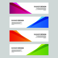 Naklejka premium Vector Abstract banner web template 