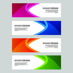 Fototapeta premium Vector Abstract banner web template 