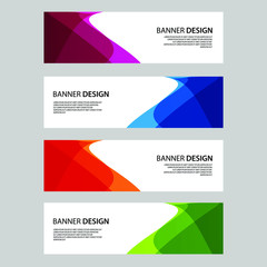 Vector Abstract banner web template
