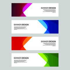 Vector Abstract banner web template
