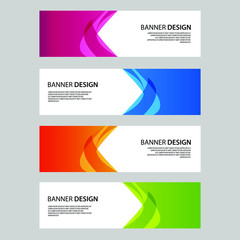 Fototapeta premium Vector Abstract banner web template 