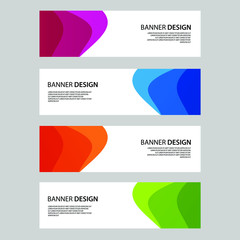 Fototapeta premium Vector Abstract banner web template 