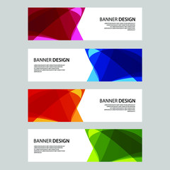 Vector Abstract banner web template
