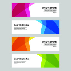Fototapeta premium Vector Abstract banner web template