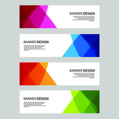 Naklejka premium Vector Abstract banner web template