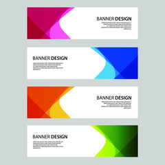 Fototapeta premium Vector Abstract banner web template