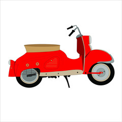 Obraz premium Express delivery home delivery stay home virus pandemic take care order goods fast delivery scooter motorcycle transportation