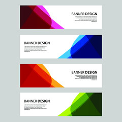 Fototapeta premium Vector Abstract banner web template