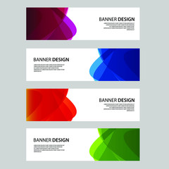 Fototapeta premium Vector Abstract banner web template