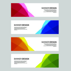 Fototapeta premium Vector Abstract banner web template
