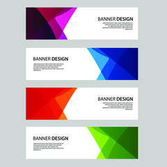 Fototapeta premium Vector Abstract banner web template
