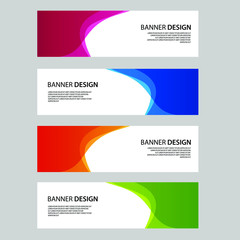 Fototapeta premium Vector Abstract banner web template