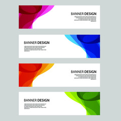 Fototapeta premium Vector Abstract banner web template