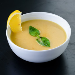 Vegetarian lentil cream soup