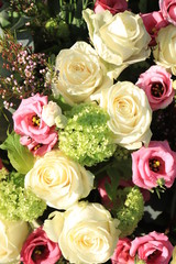 White rose wedding bouquet