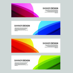 Fototapeta premium Vector Abstract banner web template
