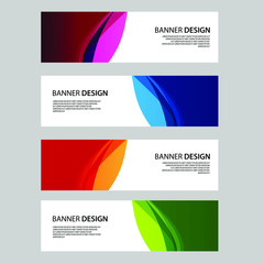 Fototapeta premium Vector Abstract banner web template