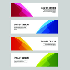 Fototapeta premium Vector Abstract banner web template