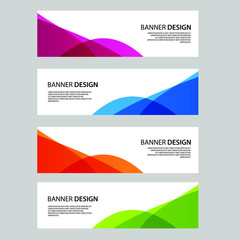 Fototapeta premium Vector Abstract banner web template