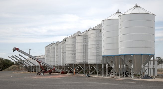 Augers and Silos at Tungamah Victoria