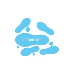 Fototapeta na wymiar probiotics illustration logo vector
