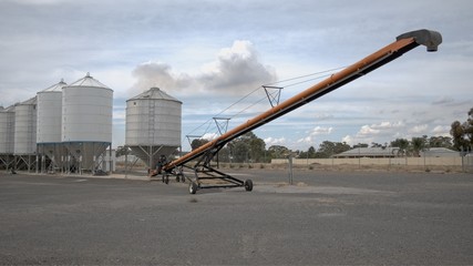 Large Auger and Silos at Tungamah © Alistair