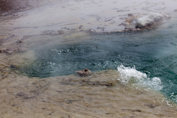 Emerald Hot Springs in Yellowstone