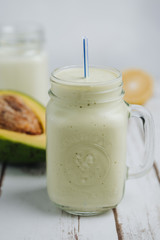 fresh avocado smoothie
