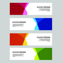 Fototapeta premium Vector Abstract banner web template