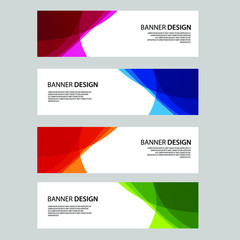 Fototapeta premium Vector Abstract banner web template