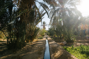 Obraz premium aqueduct in morocco village