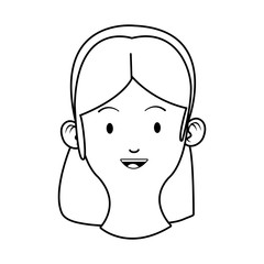 head young woman avatar character