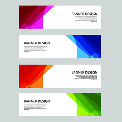 Fototapeta premium Vector Abstract banner web template