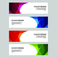 Fototapeta premium Vector Abstract banner web template