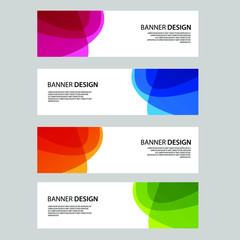 Fototapeta premium Vector Abstract banner web template