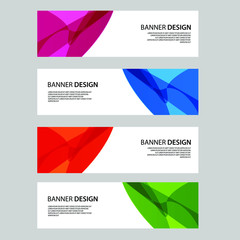 Fototapeta premium Vector Abstract banner web template